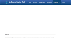 Desktop Screenshot of melbournerowing.com.au