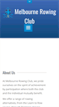Mobile Screenshot of melbournerowing.com.au