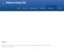 Tablet Screenshot of melbournerowing.com.au